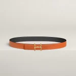 H Torsade belt buckle & Reversible leather strap 24 mm - Image 2